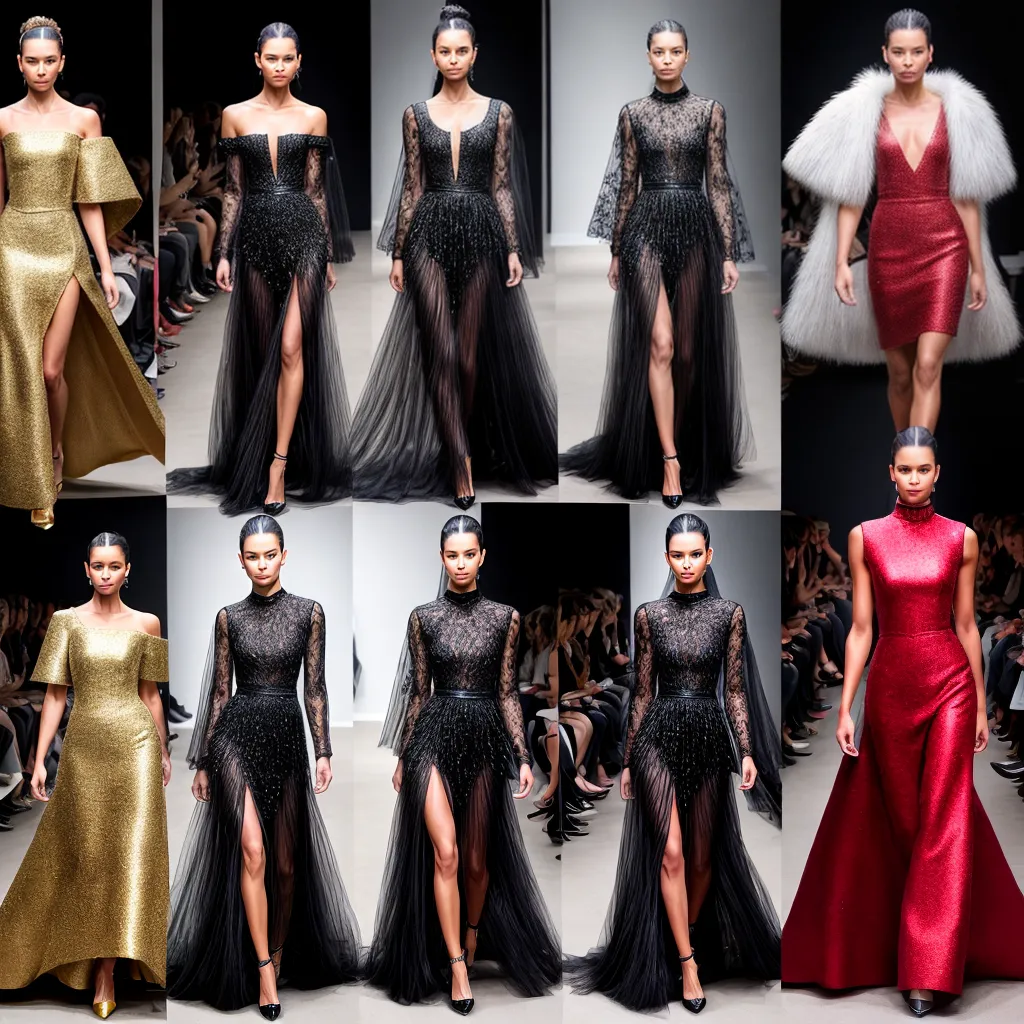 desfile moda contraste haute couture fast fashion
