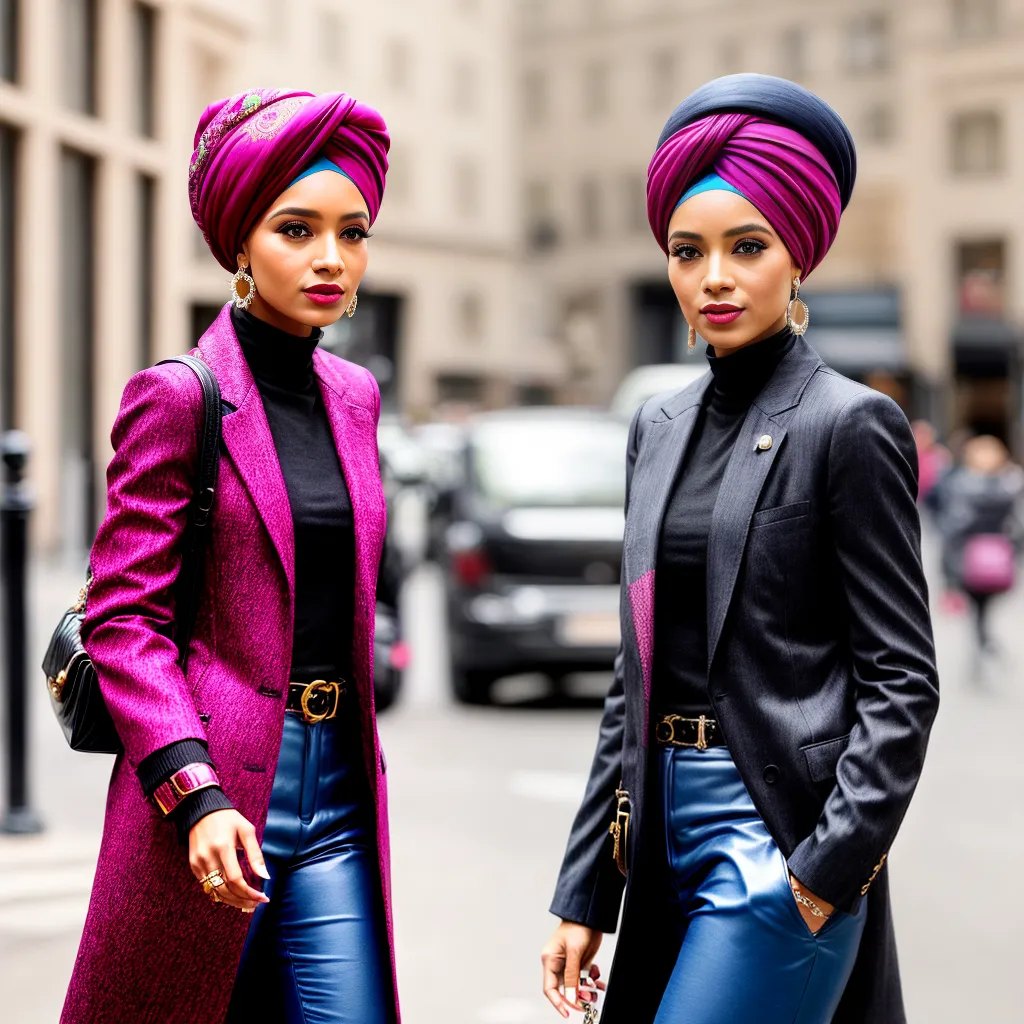 mulher estilosa turbante vibrante mulher estilosa turbante vibrante
