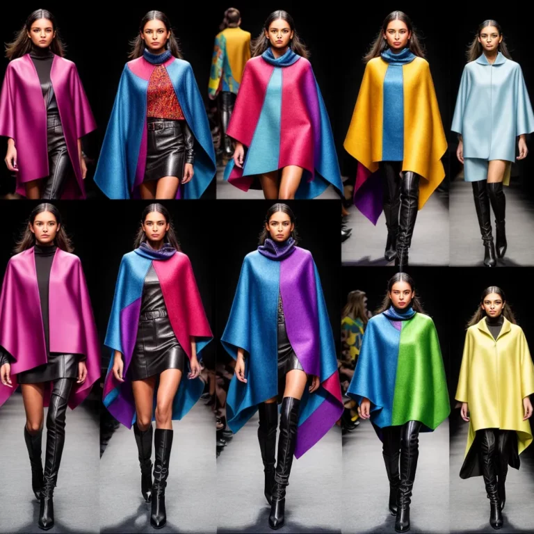 Ponchos na Passarela: Como os Designers de Moda Estão Reinventando Esta Peça