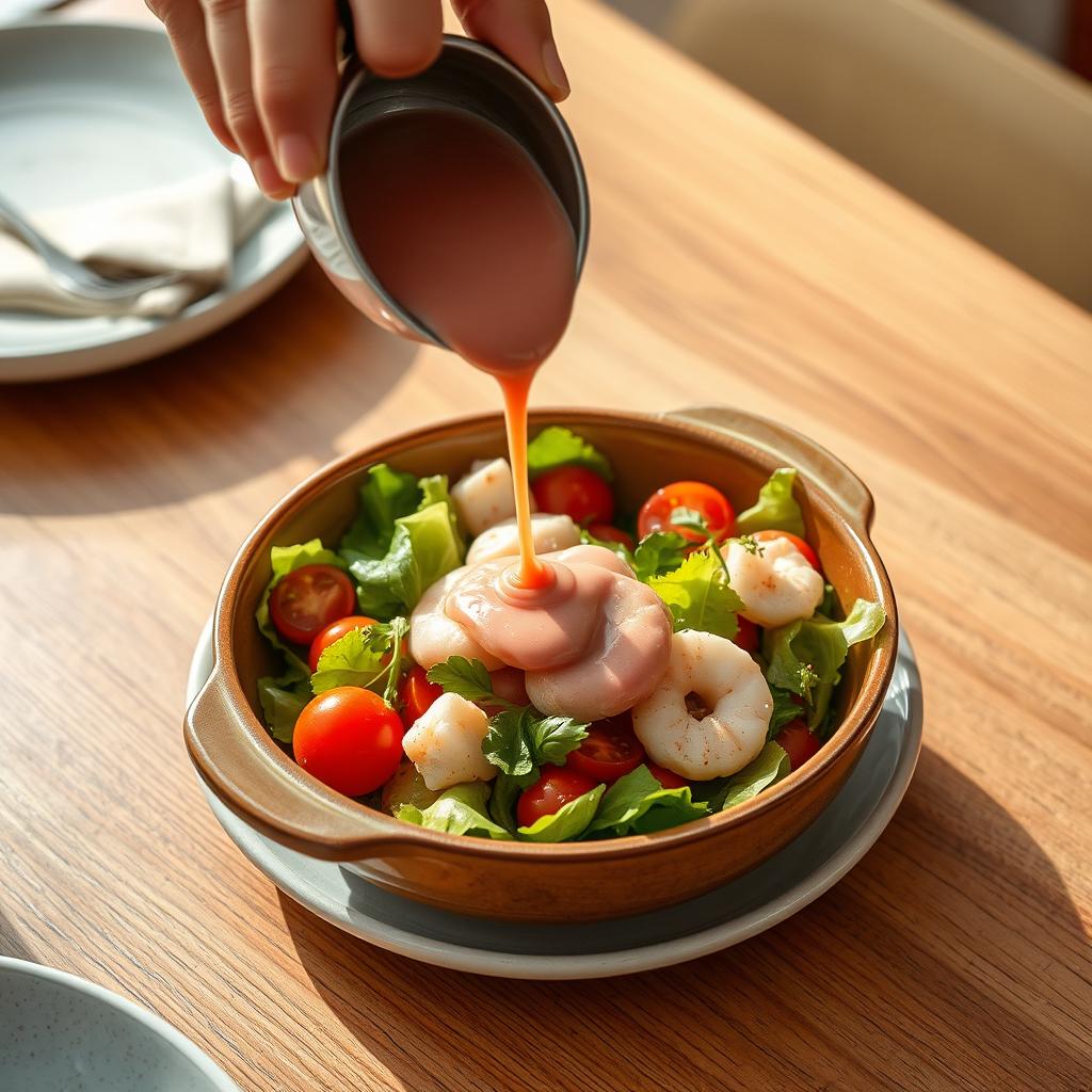 Como Fazer Salada Com Molho Cor De Rosa Passo a Passo [Receita]