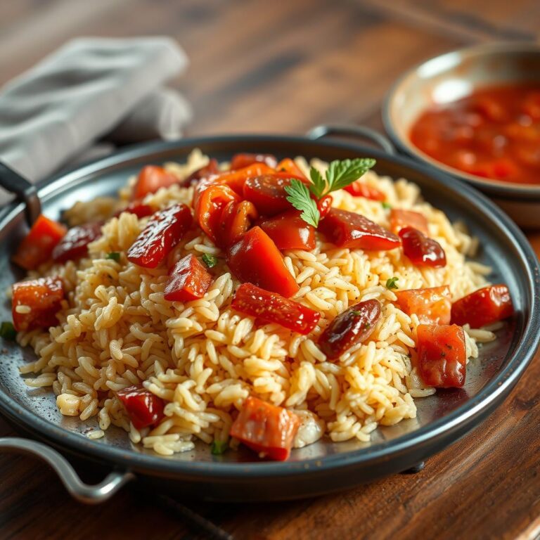 Como Fazer Arroz Com Linguiça E Pimentão Passo a Passo [Receita]