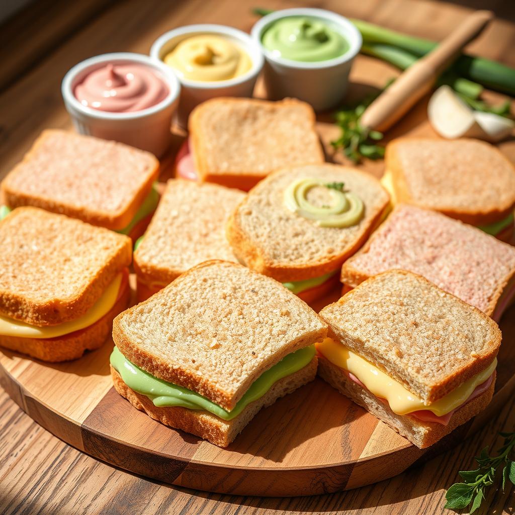 Como Fazer Mini Sanduíche Com Creme Colorido Passo a Passo