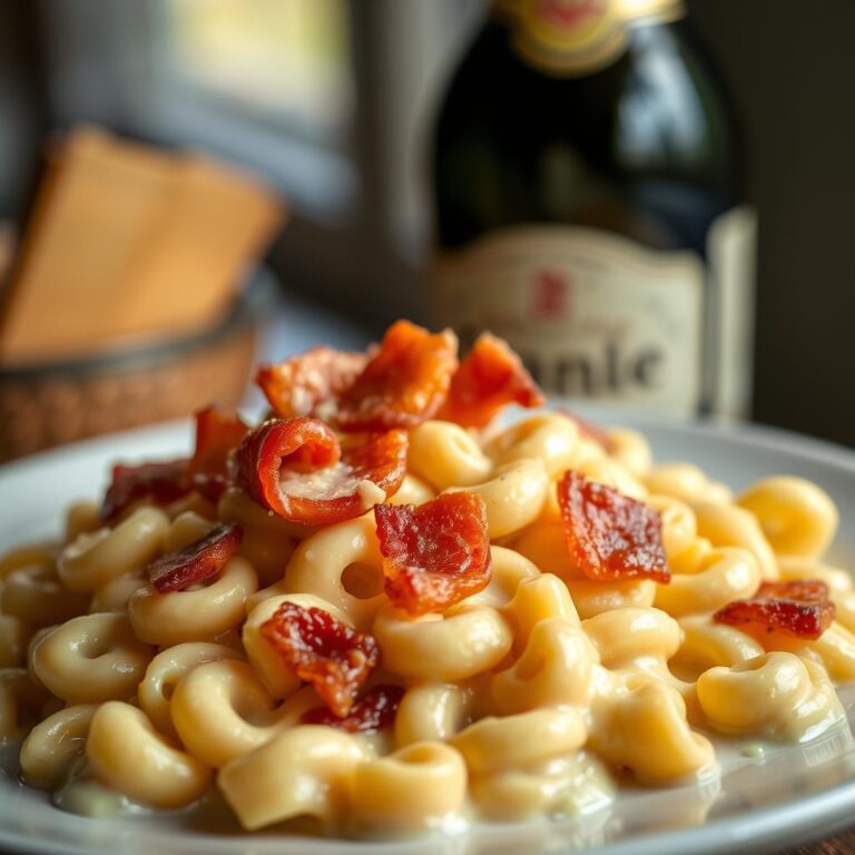 Como Fazer Receita Macarrão Bacon Molho Branco Passo a Passo