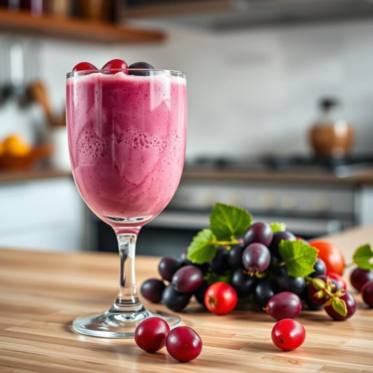 Como Fazer Milkshake de Uva com Frutas Vermelhas Passo a Passo