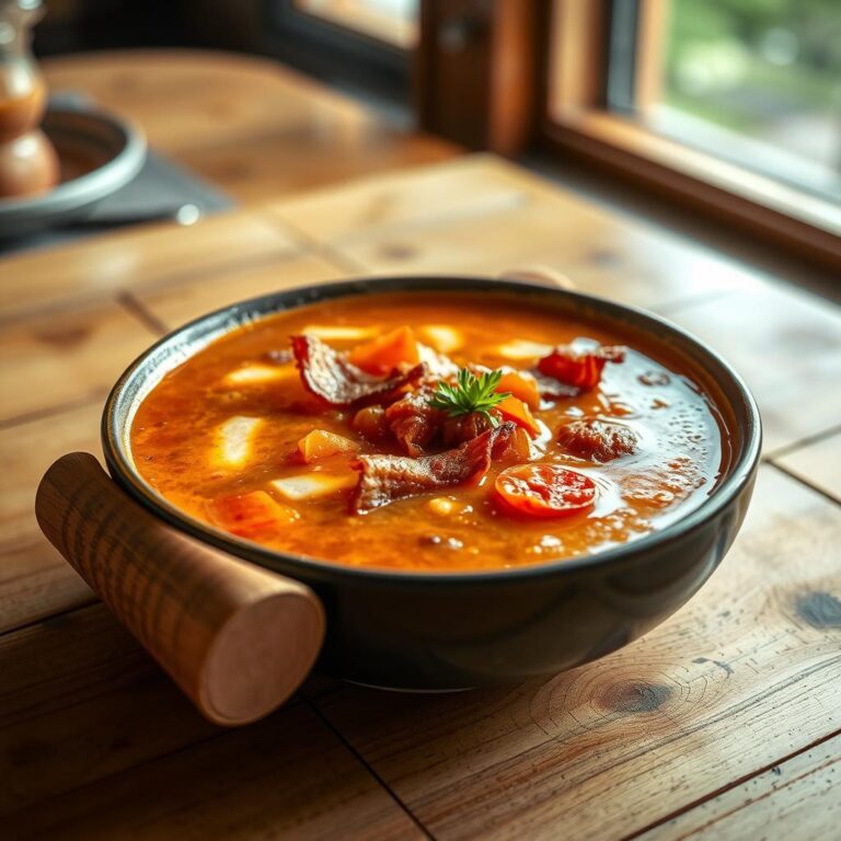 Como Fazer Sopa Com Bacon e Massa à Moda do Campo Passo a Passo