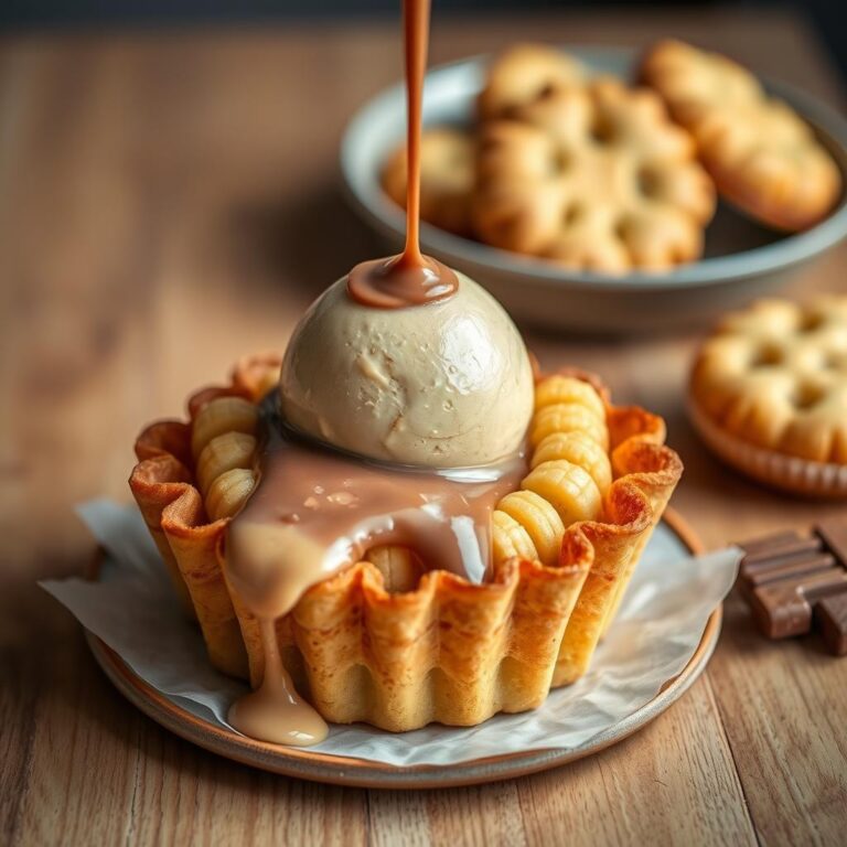 Como Fazer Cestinha de Cookie Passatempo com Sorvete Passo a Passo