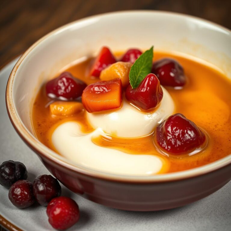 Como Fazer Compota Quente de Frutas com Sorvete de Creme