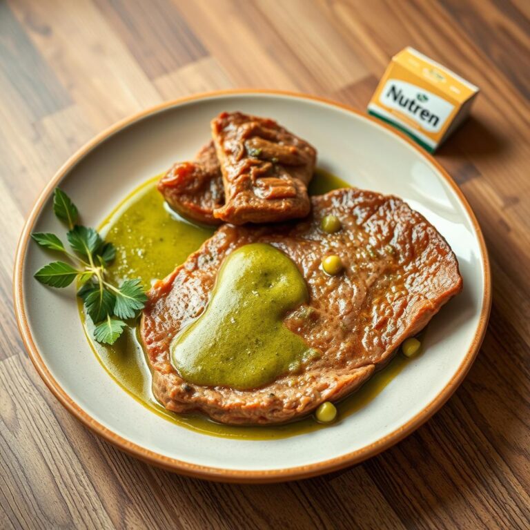 Como Fazer Panqueca Nutren Senior de Carne Moída com Molho de Espinafre