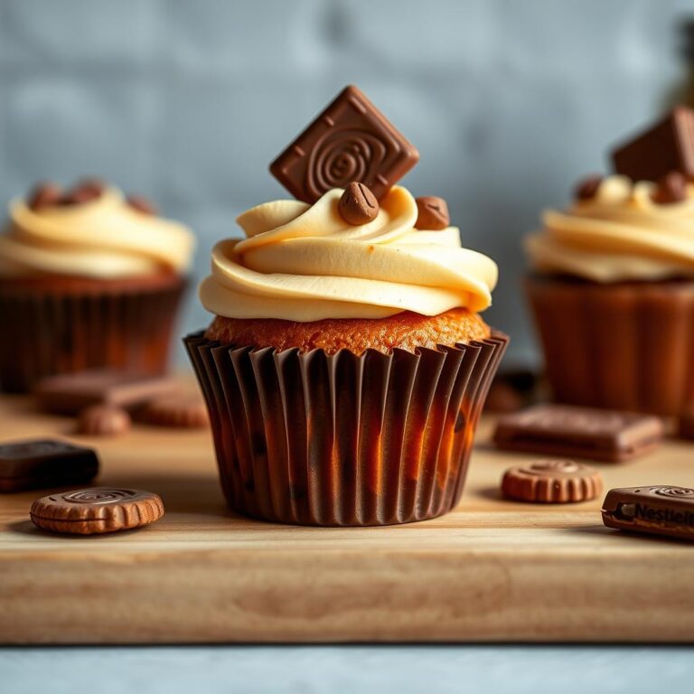 Cupcake de Baunilha com Buttercream de Cookies Nestlé Classic