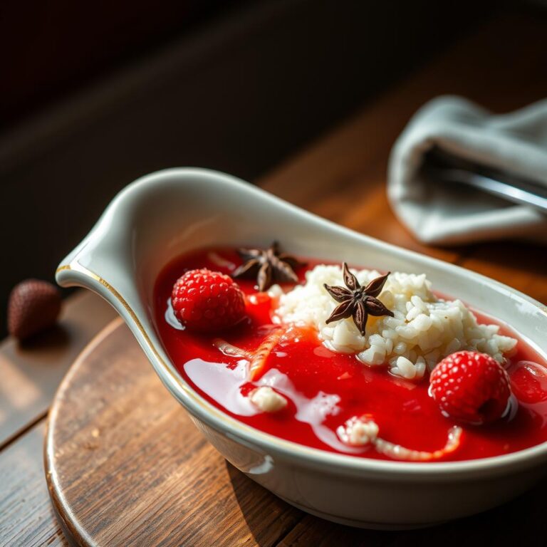 Arroz Doce Integral Com Especiarias E Calda De Frutas Vermelhas