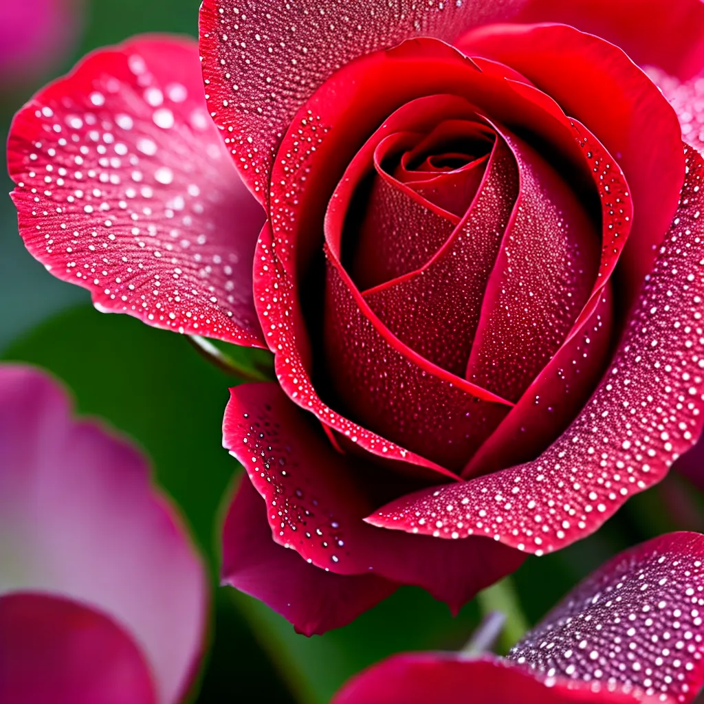 Fotos rosa vermelha petalas orvalho sonho