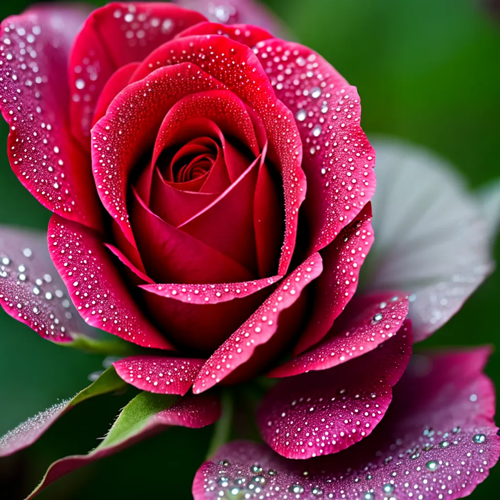 Fotos rosa vermelha petala orvalho paixao 1