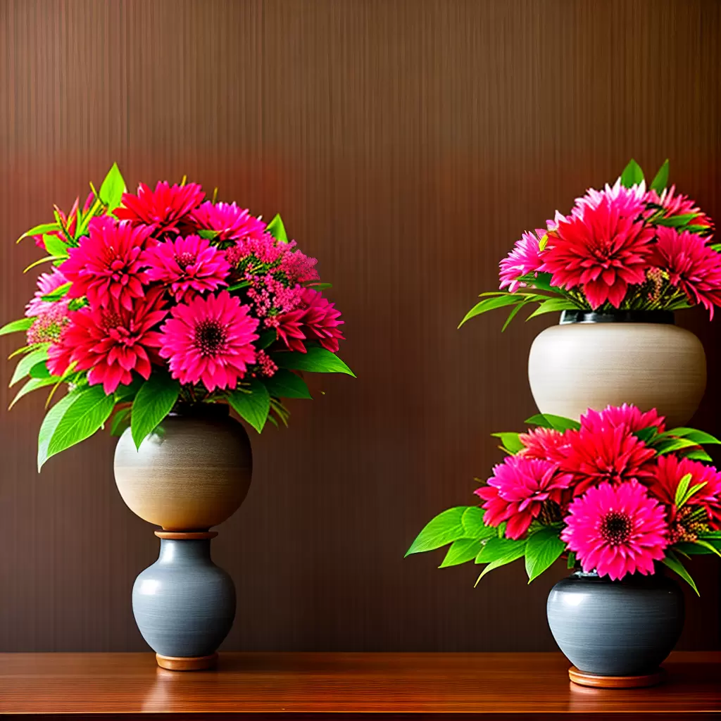 Fotos ikebana flores vermelhas arranjo japones