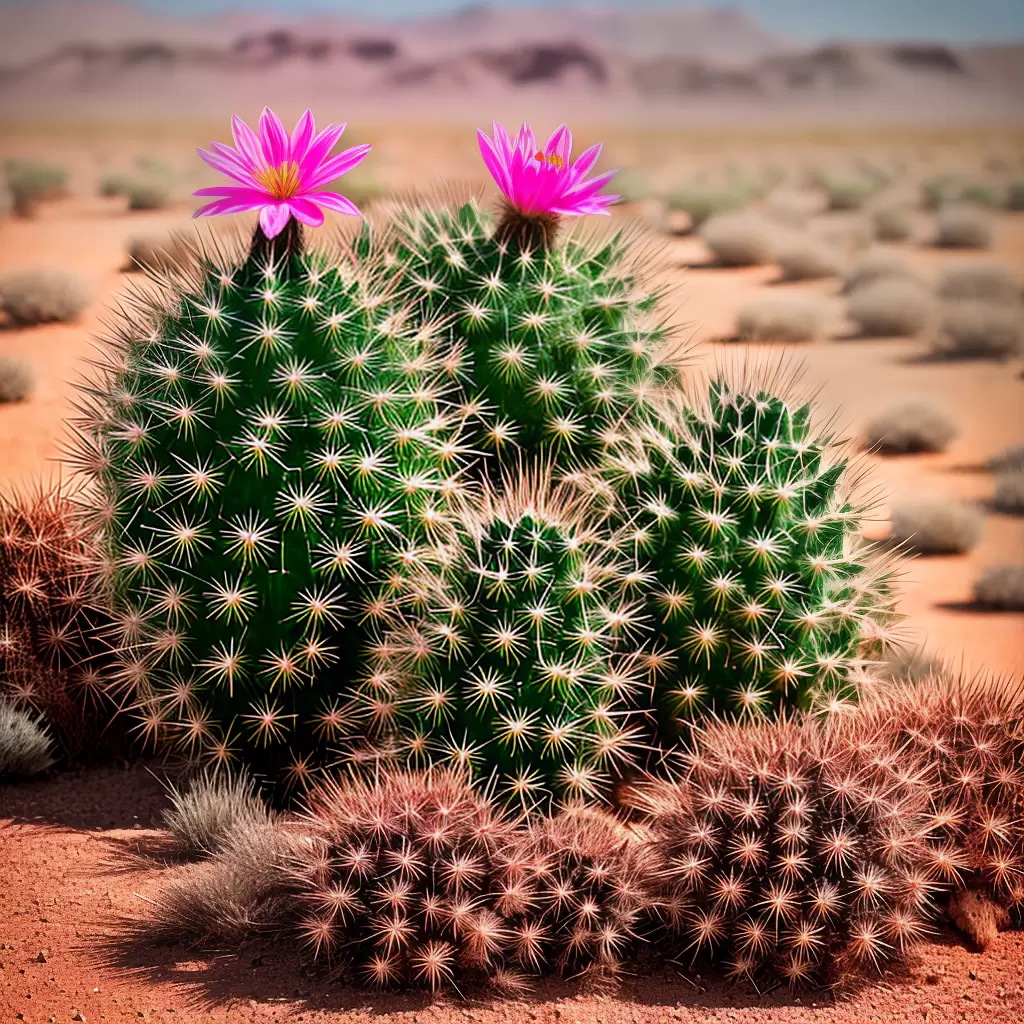 Fotos cacto deserto flor rosa