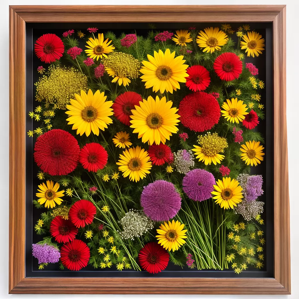 Fotos quadro flores secas arte natureza