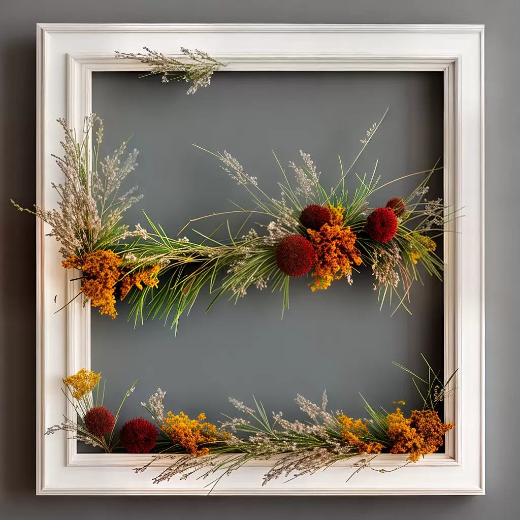 Fotos quadro flores secas natureza
