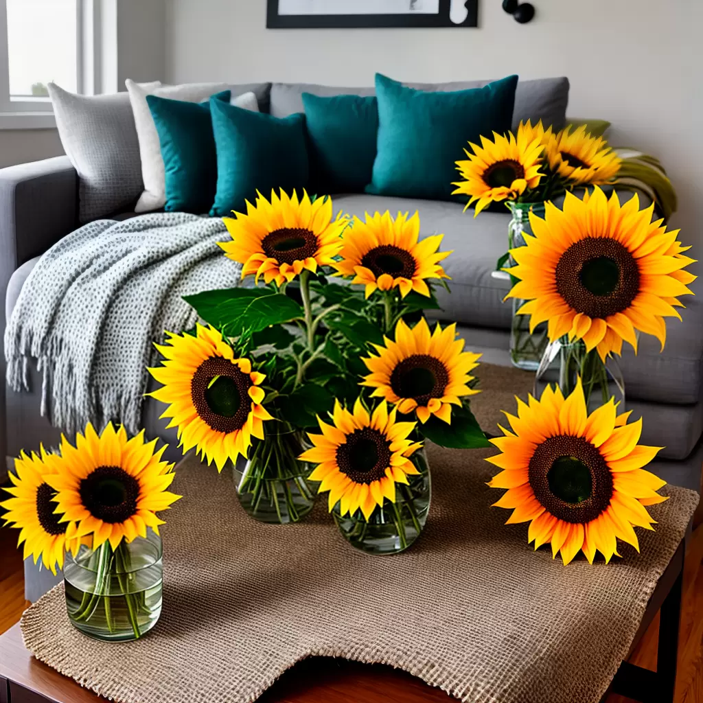 Fotos flores artificiais sunflower ambiente aconchegante Fotos flores artificiais sunflower ambiente aconchegante