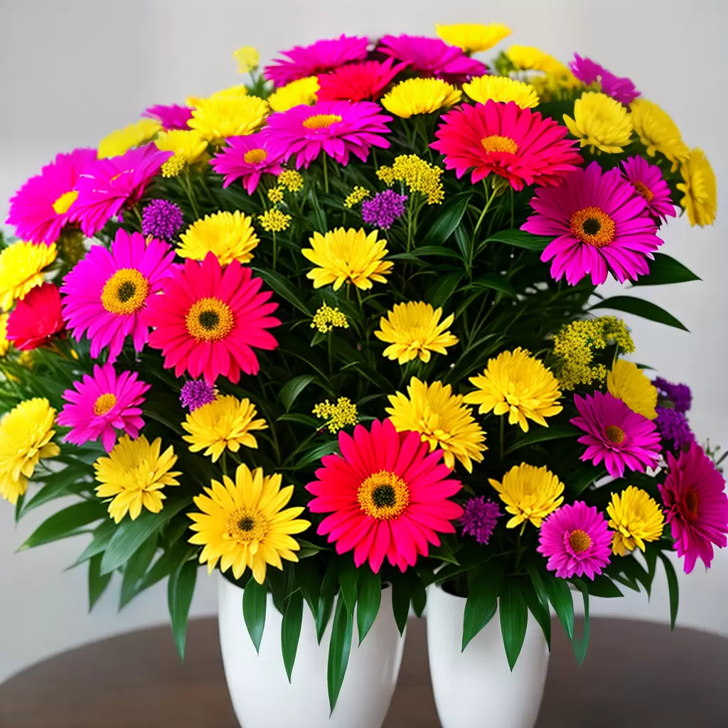 Fotos flores artificiais cores texturas vase Fotos flores artificiais cores texturas vase
