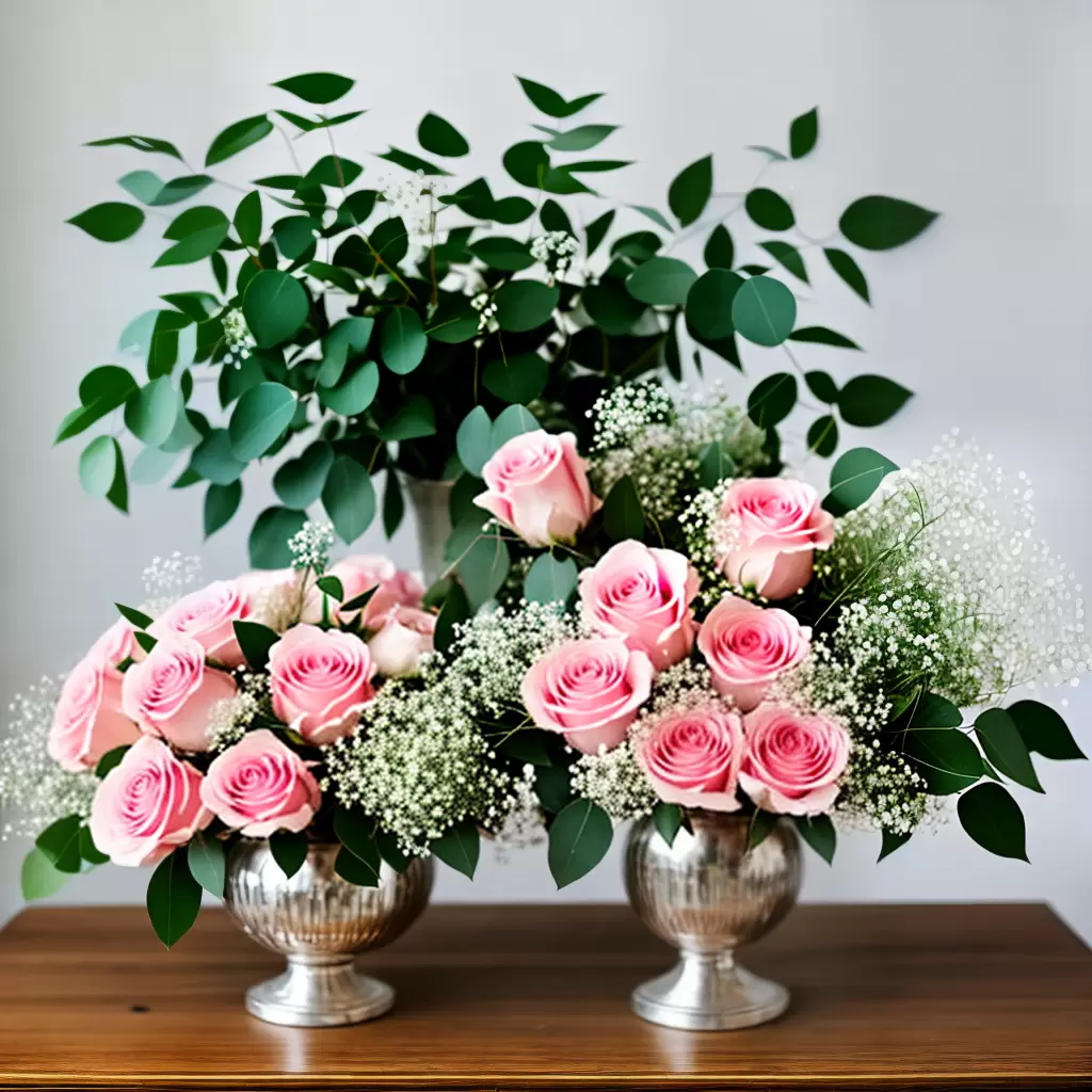 Fotos buque rosas prata casamento