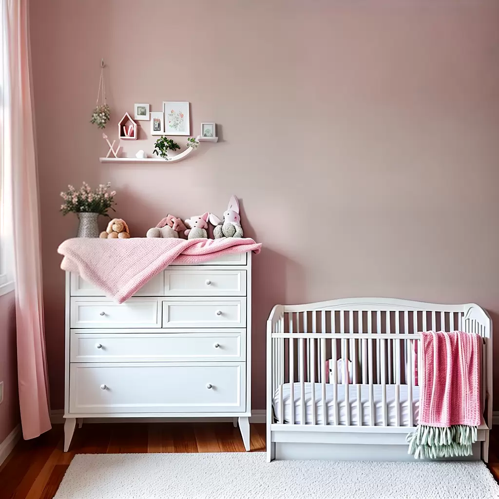 Fotos quarto bebe flores pastel