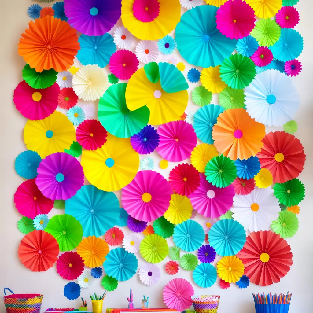 Fotos mural flores papel infantil colorido Fotos mural flores papel infantil colorido