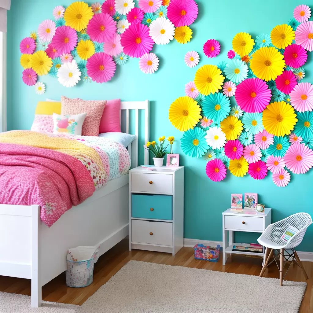 Fotos decoracao parede infantil flores papel Fotos decoracao parede infantil flores papel