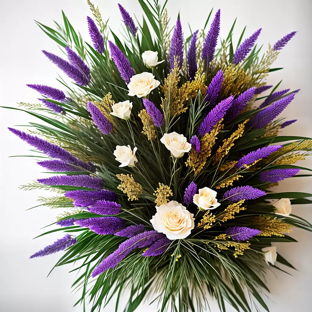 Fotos decoracao parede flores secas 1