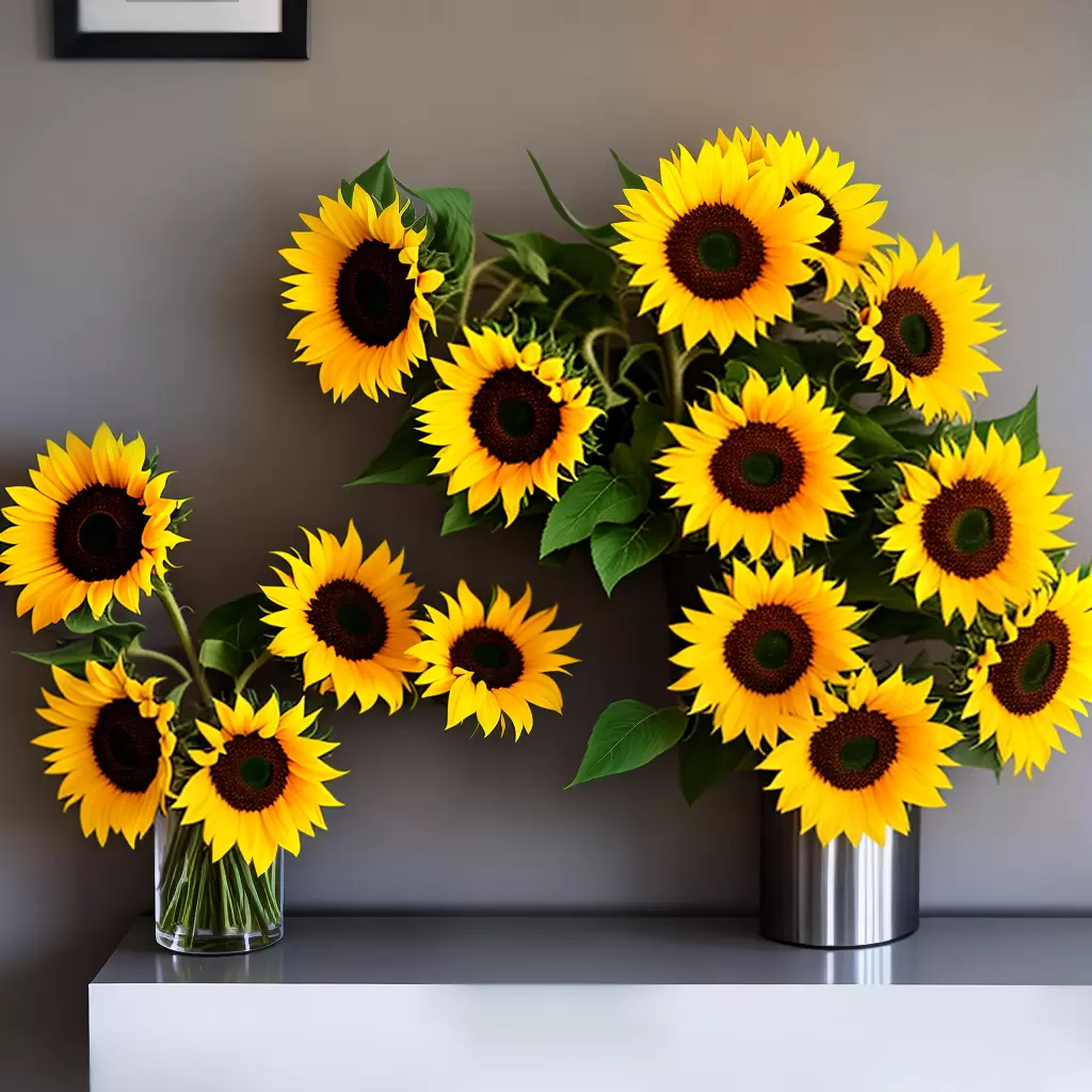 Fotos buque girasol entrada decoracao