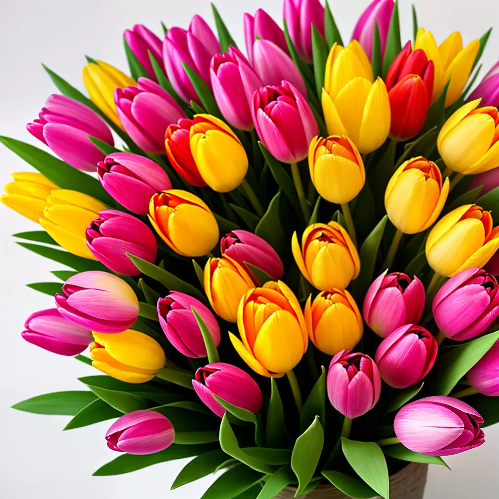 Fotos buque tulipas primavera cores petalas