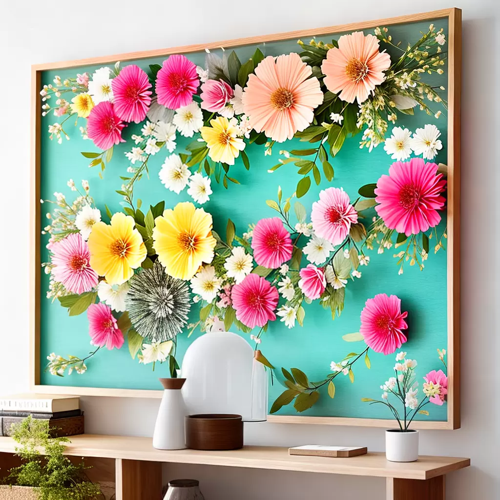 Fotos painel flores quarto diy