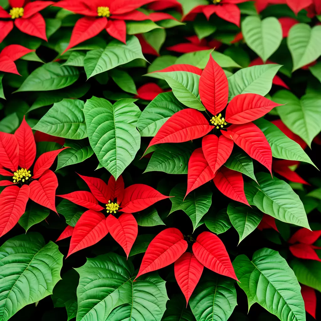 Fotos poinsettia vermelha folhagem verde Fotos poinsettia vermelha folhagem verde