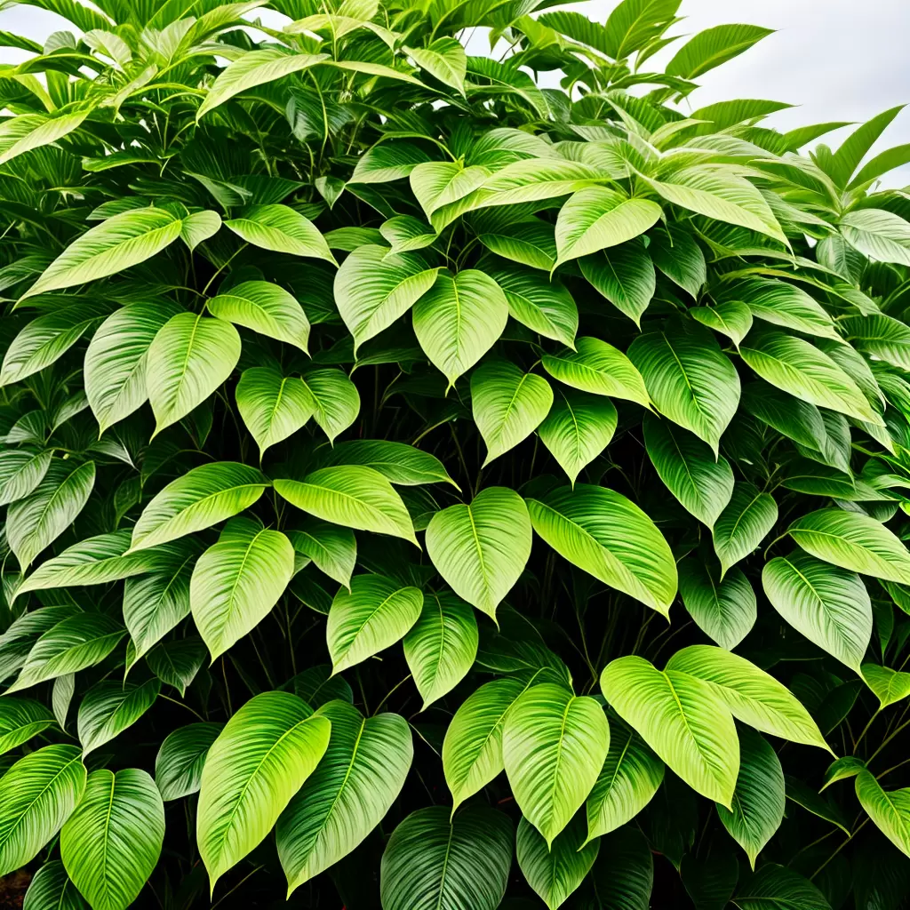 Fotos asa anjo madura folhas verdes brancas