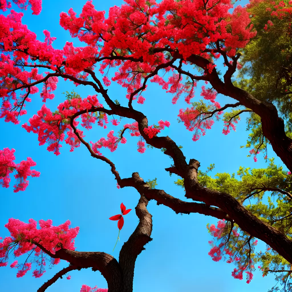 Fotos flor fogo jardim ceu azul