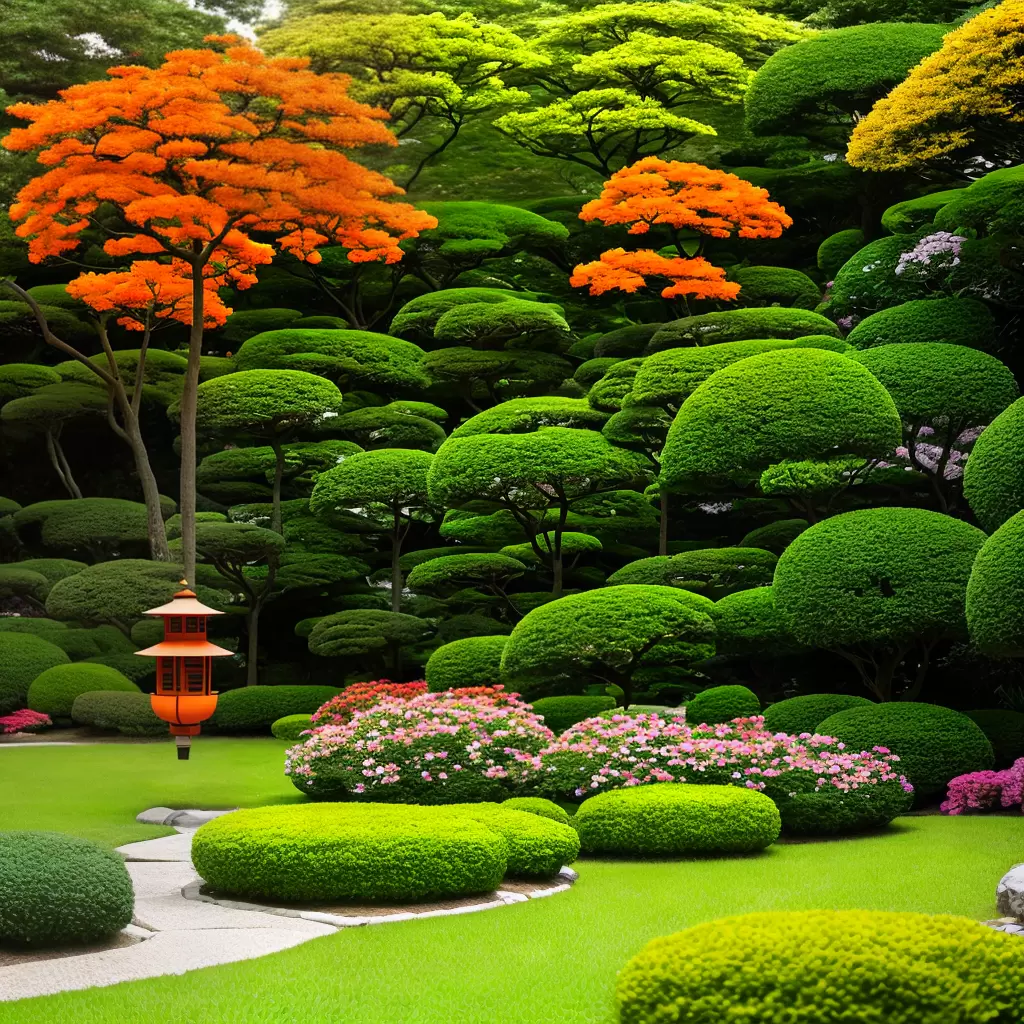 Fotos flor lanterna japonesa laranja folhagem