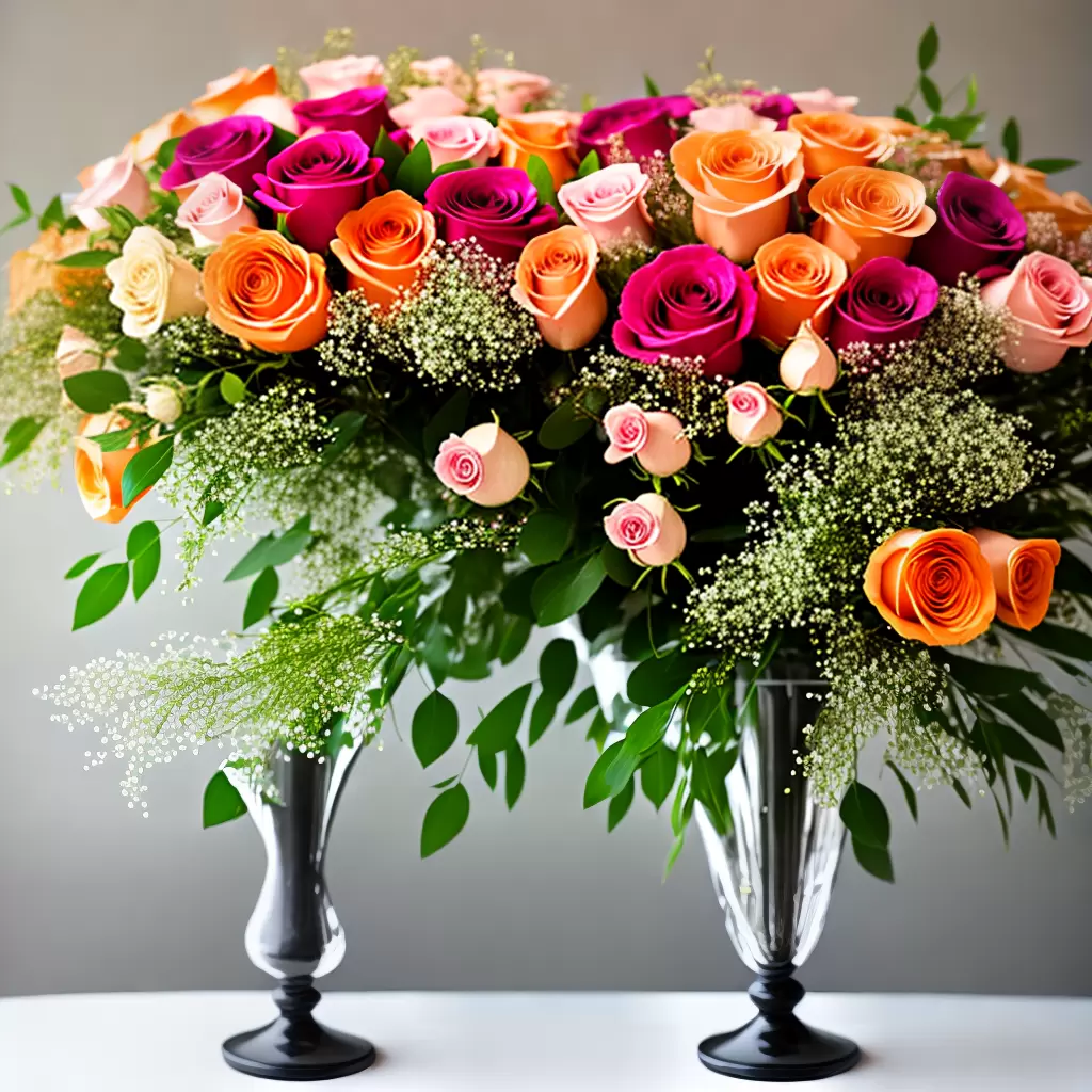Fotos bouquet rosas pink laranja branco