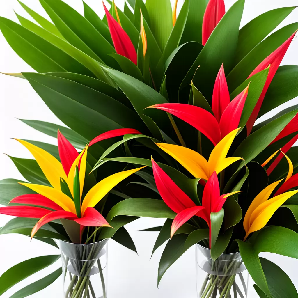 Fotos flores tropicais cores texturas arranjo