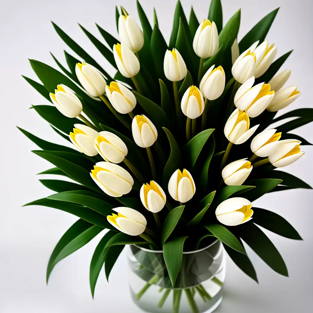 Fotos arranjo tulipas brancas vidro verde Fotos arranjo tulipas brancas vidro verde