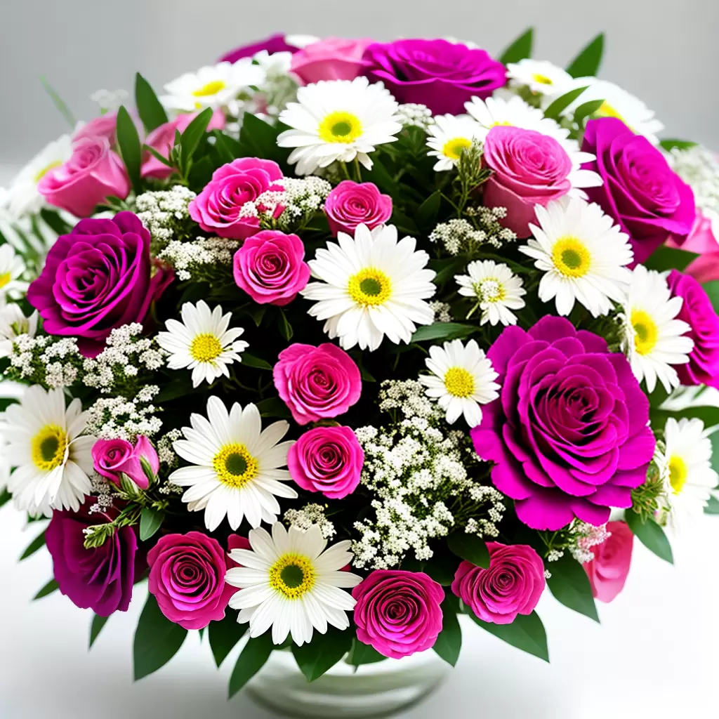 Fotos buque flores misturadas rosa roxo branco Fotos buque flores misturadas rosa roxo branco