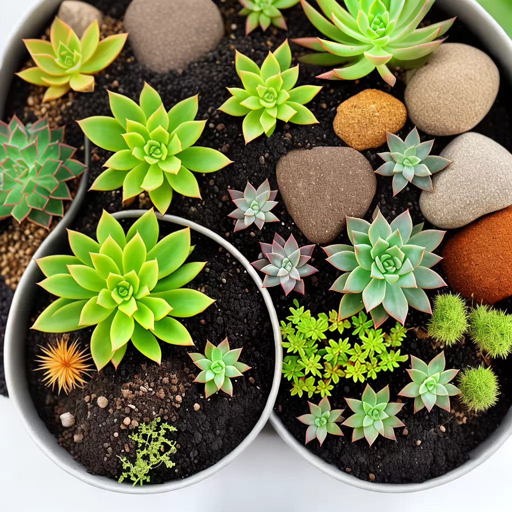 Fotos jardim suculentas ceramica