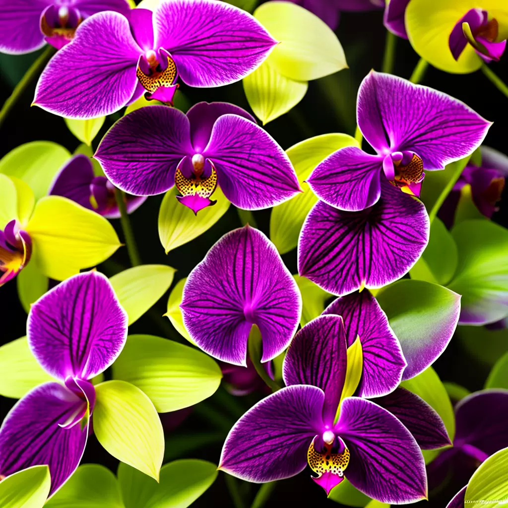Fotos orquidea roxa amarela presente colecao
