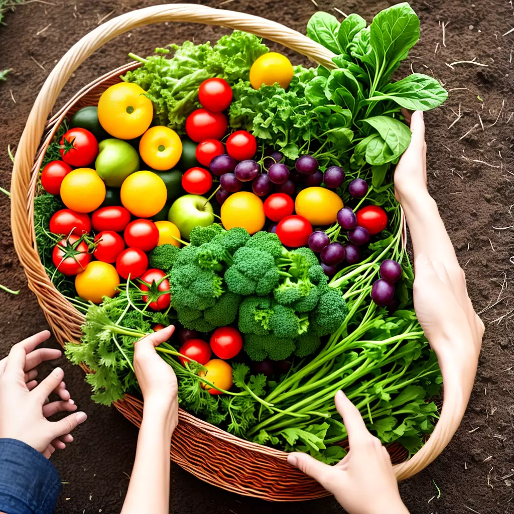 Fotos horta organica pessoa chapeu frutas legumes