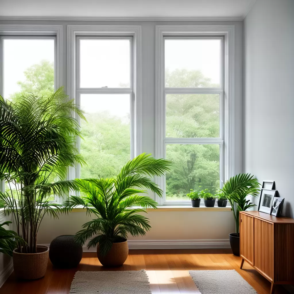 Fotos sala plantas difusor luz