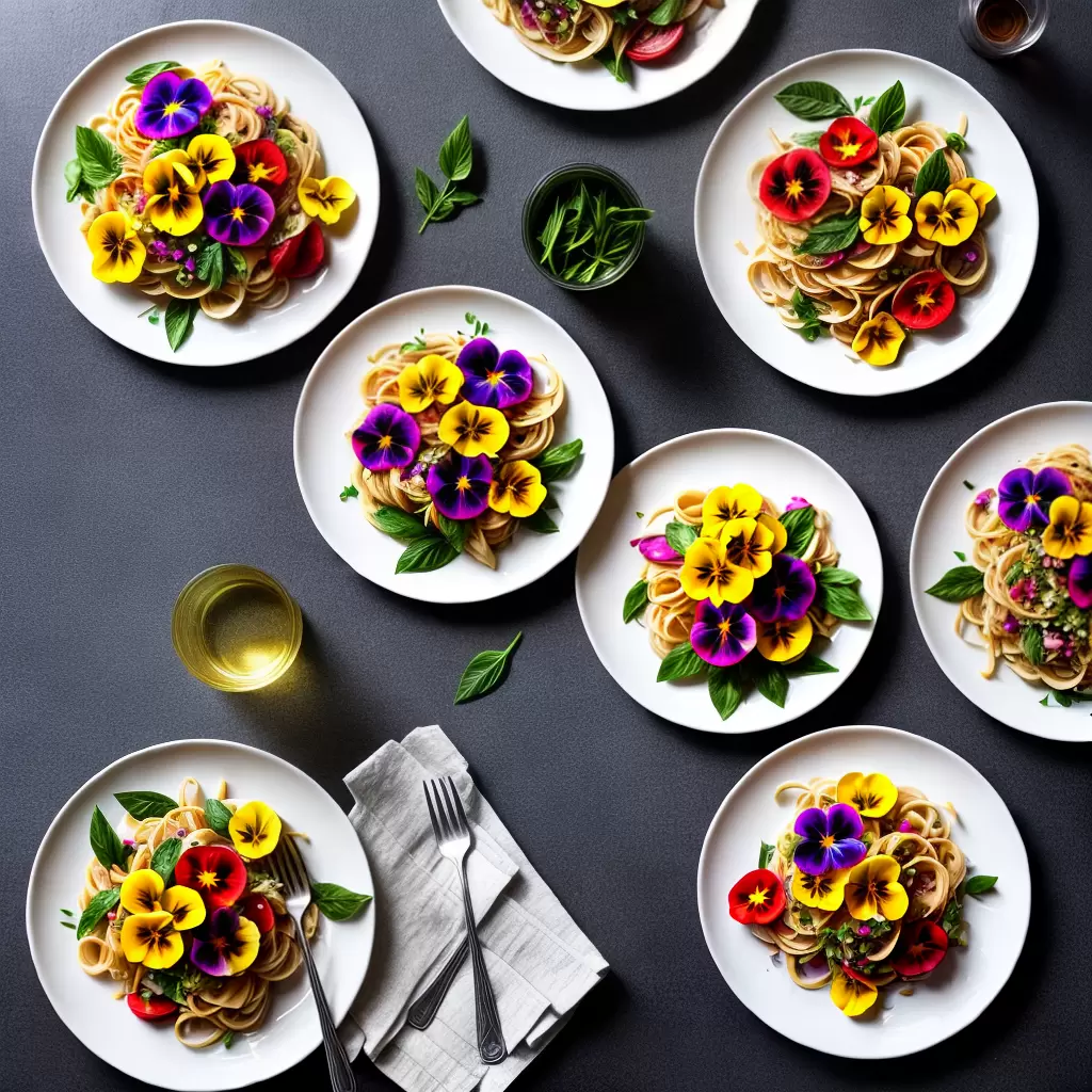 Fotos decoracao com flores comida