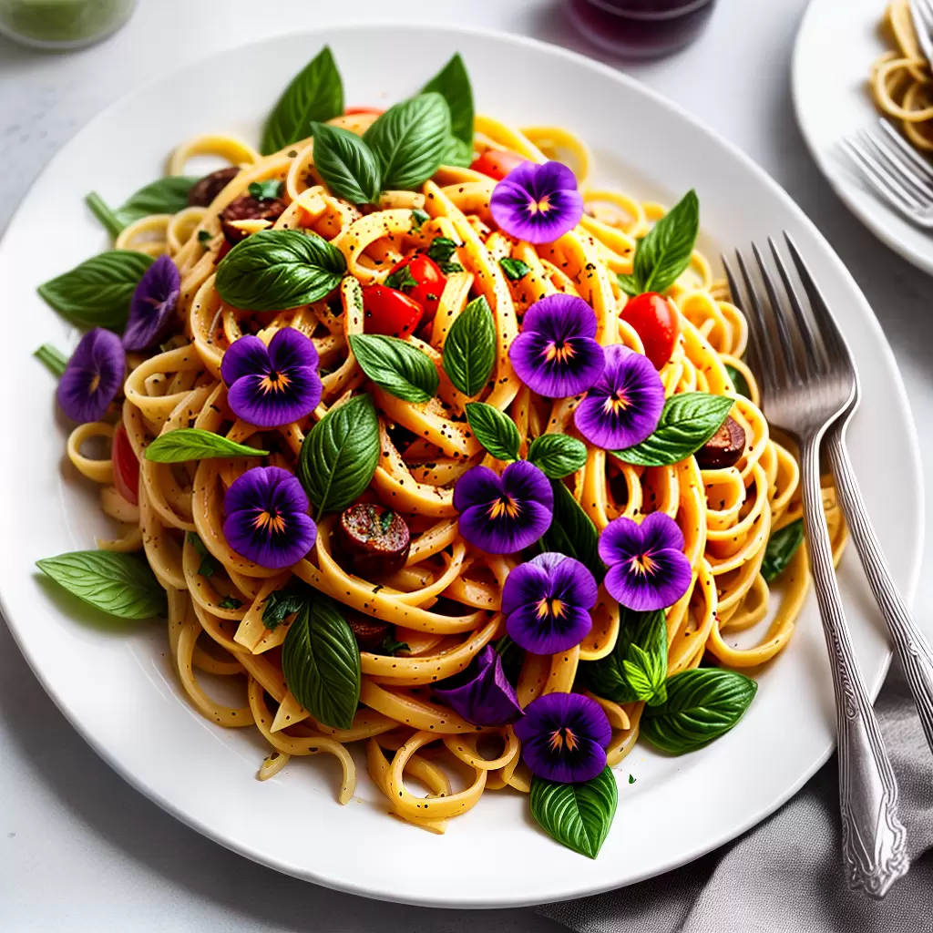 Fotos pasta flores comestiveis elegancia