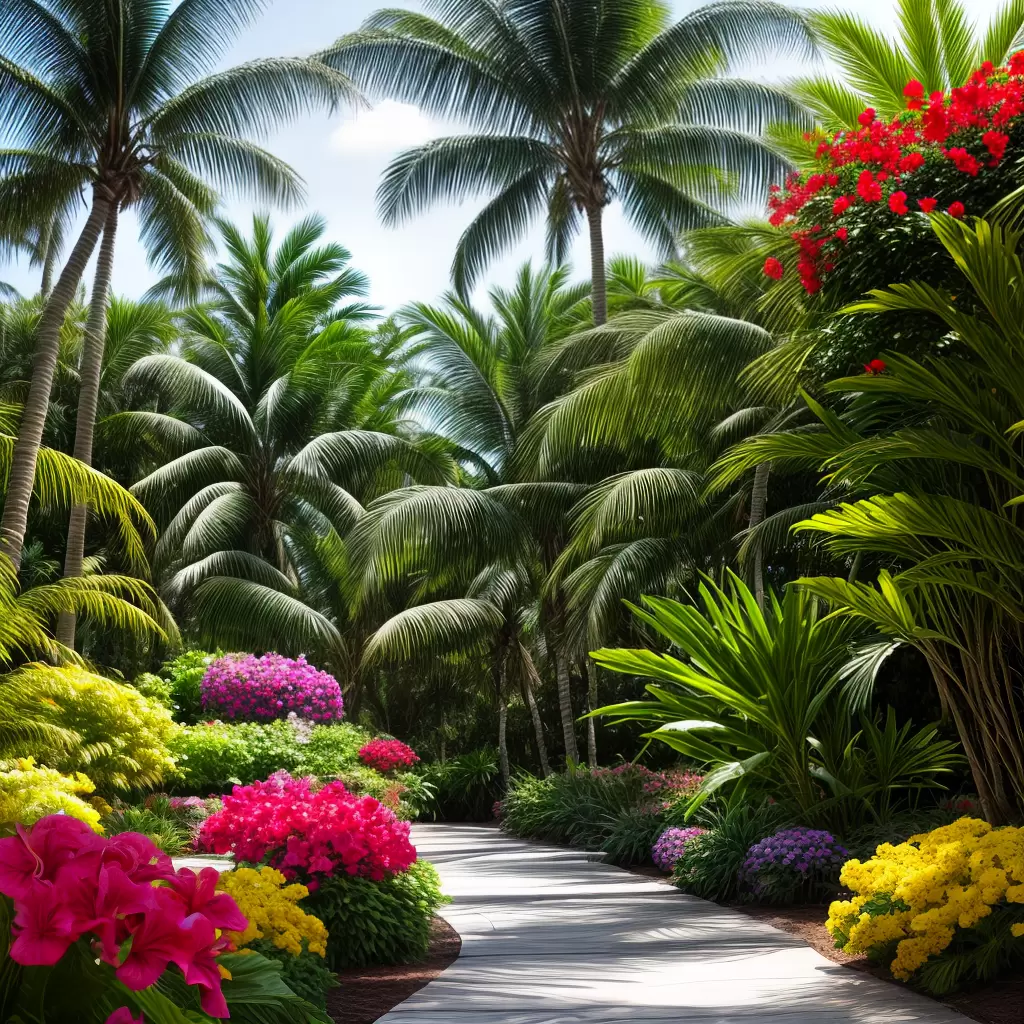 Fotos jardim tropical colorido Fotos jardim tropical colorido
