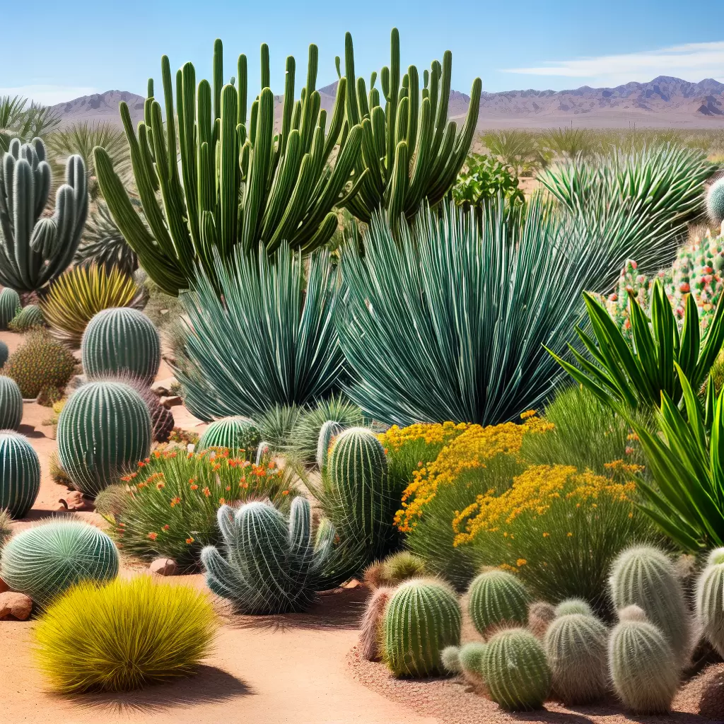 Fotos jardim deserto cactos suculentas resiliente