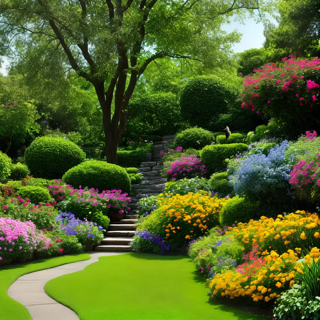 Fotos jardim colorido passaros natureza