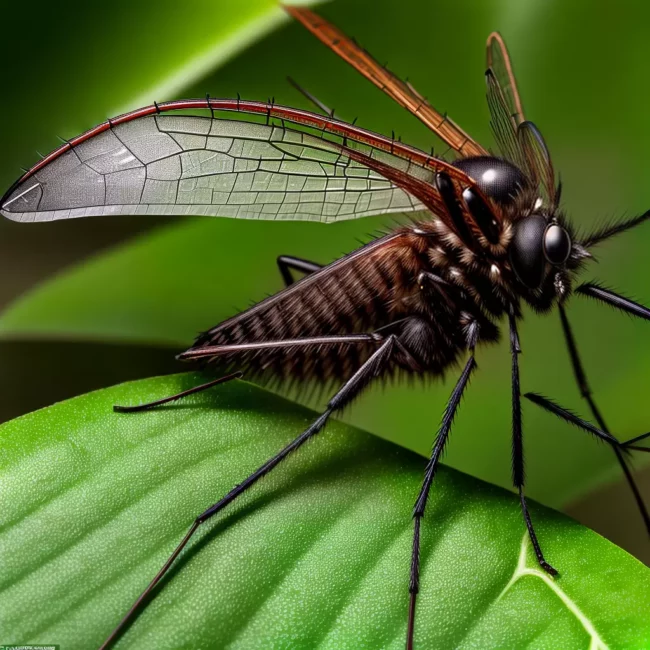 Fotos mosquito folha asa proboscide 1