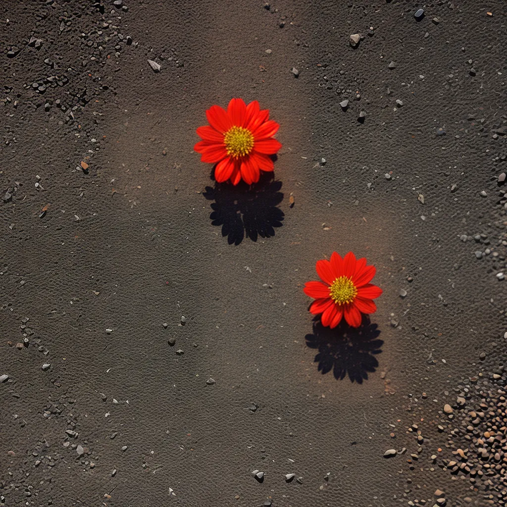 flor vermelha marte vida planeta