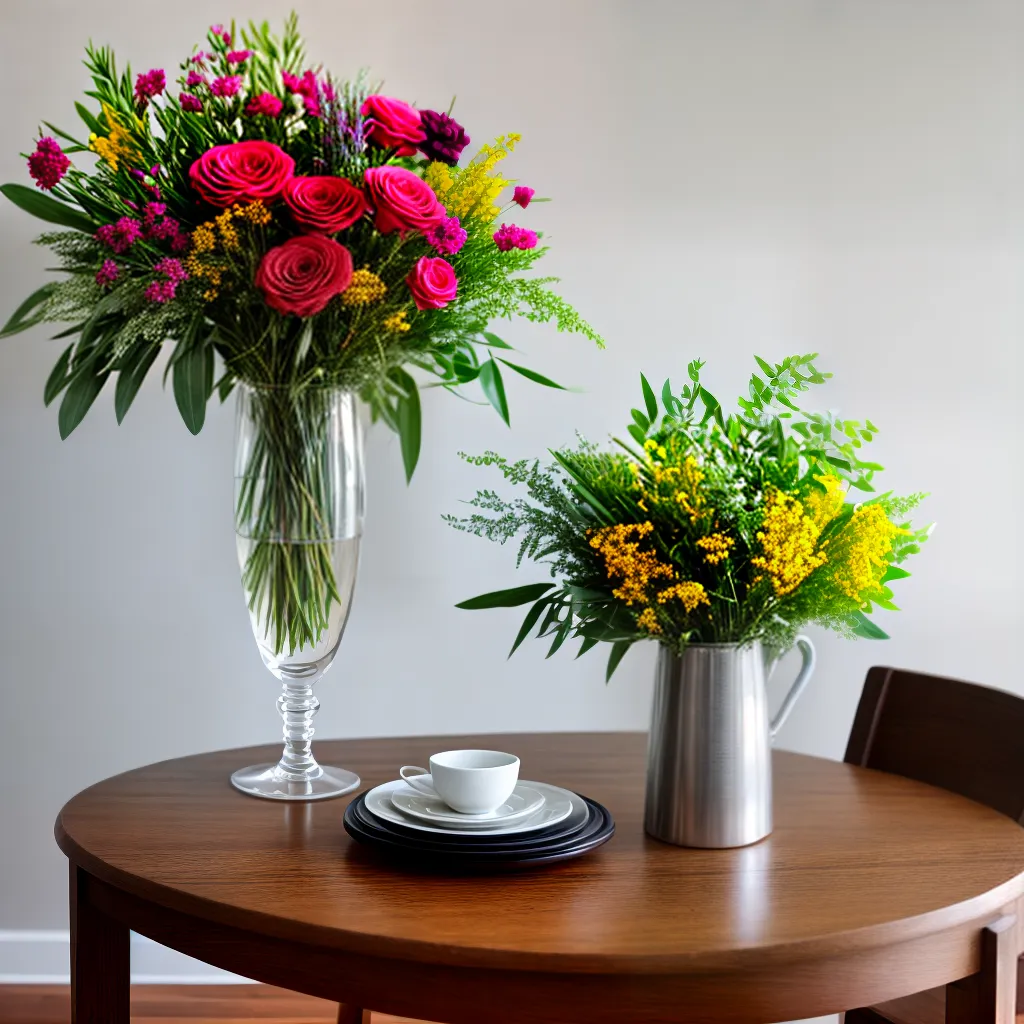 arranjo floral elegante vibrante